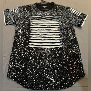 Zipper Paint T Shirt